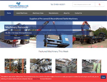 Tablet Screenshot of dmtextilemachinery.com